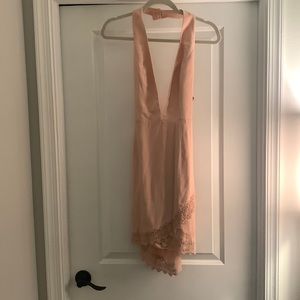 Light pink halter dress